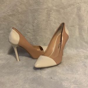 julianne hough for sole society pink & white heels